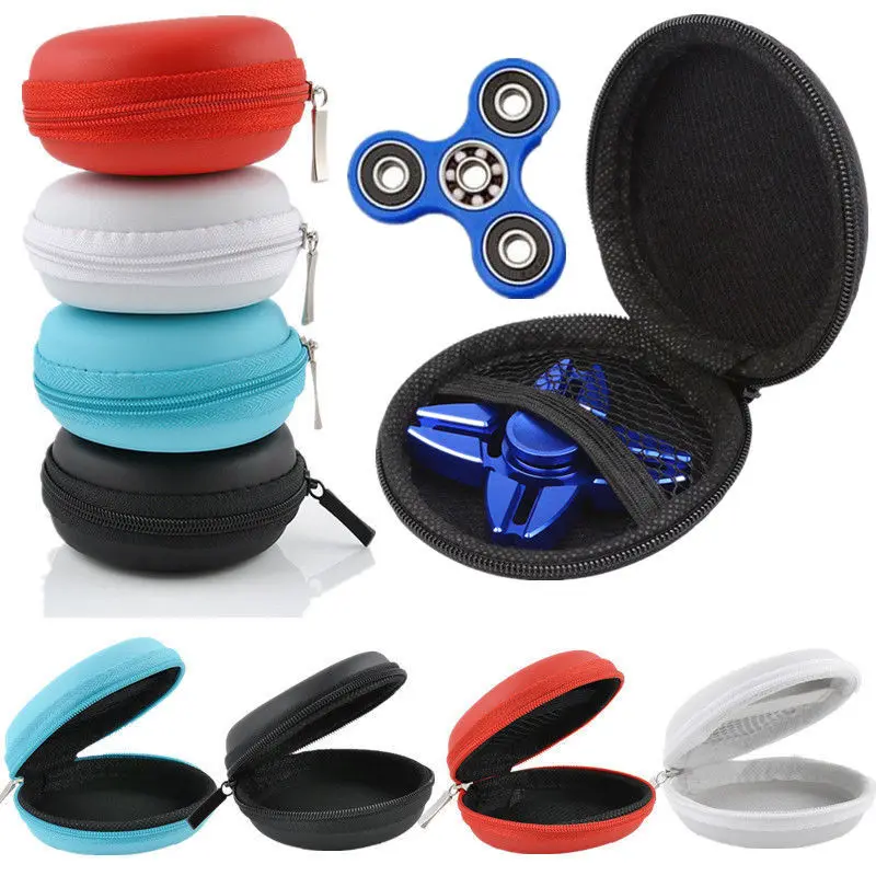 

Fidget Hand Spinner Storage Box Bag Random Colors Jewelry Earphone Wire Cases Bag Organizer