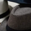 New Fashion Retro Men Fedoras Top Jazz Felt Wide Brim Hat Vintage Couple Cap Winter Chapeau Summer Bowler Hats Cap Outdoor ► Photo 3/6