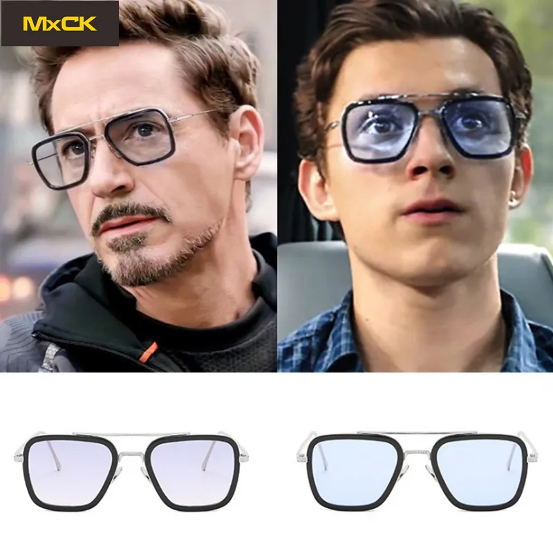 MxCK бренд Tony Stark Железный человек 3 высококачественные солнцезащитные очки