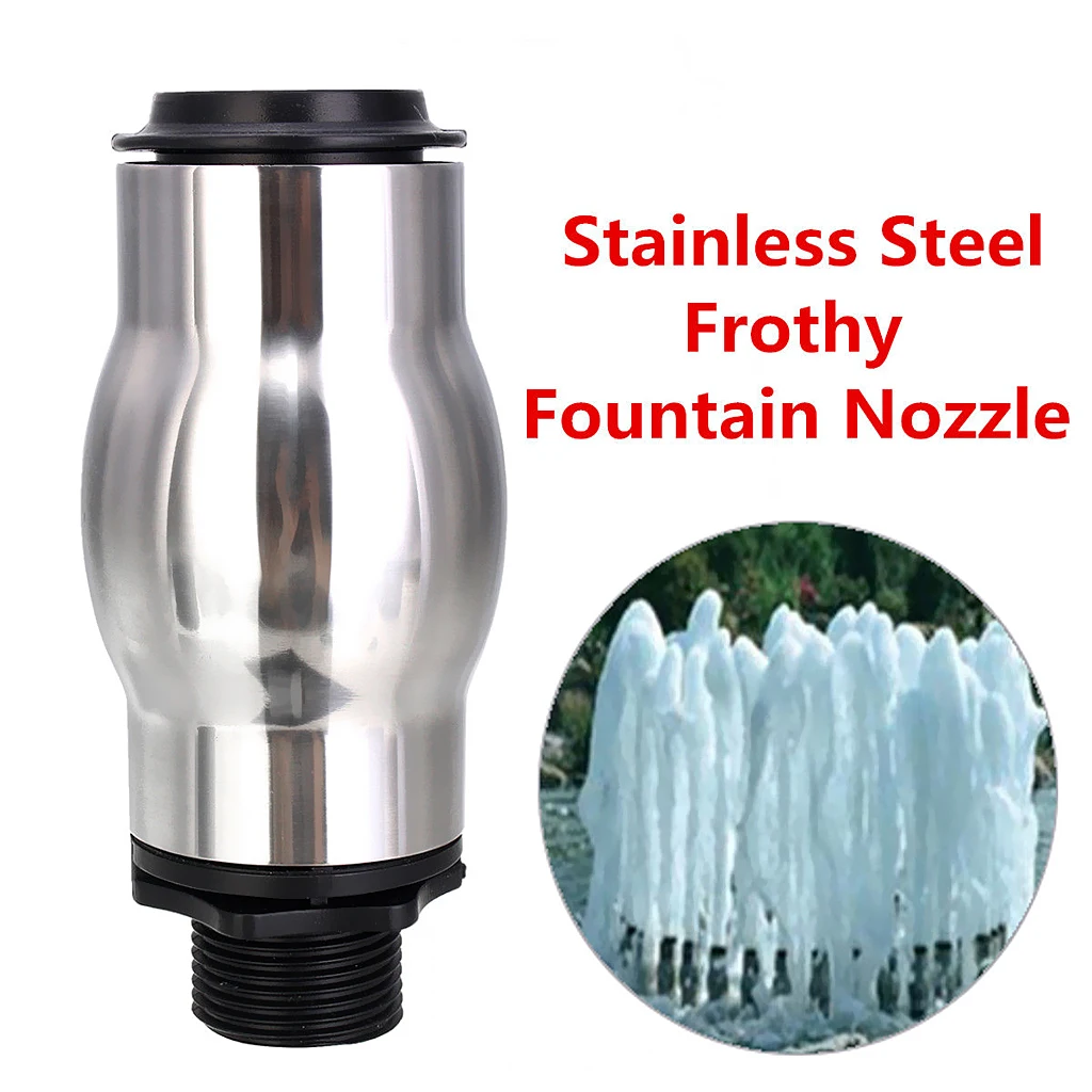 DN25 Stainless Steel Pond Spring Bubbling Fountain Nozzle Spray Head New