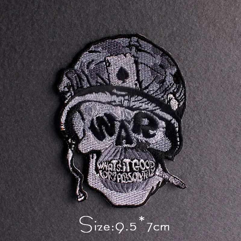 Dinosaur Embroidered Patches For Clothing Thermoadhesive Patches Iron On Patch On Clothes Stickers Stripes Punk/Rock Patch Badge