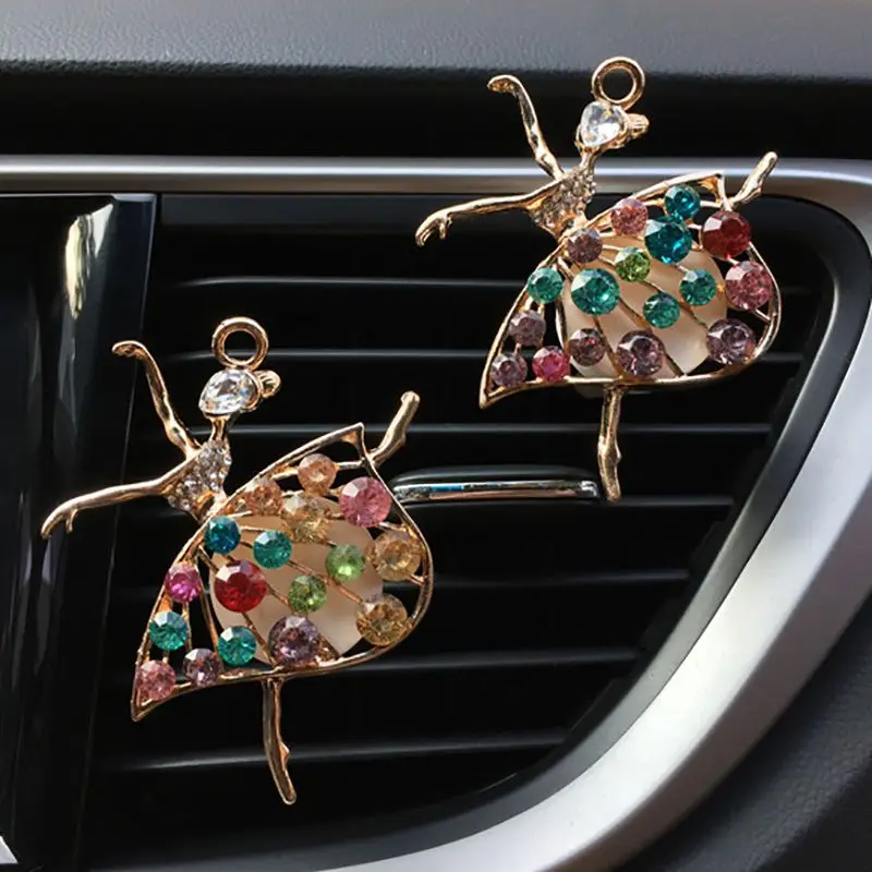 ONEWELL Car Ballet Girl Solid Fragrance Auto Air Outlet Perfume Clip Aroma Diffuser Air Freshener