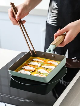 

Pan frying pancakes fried egg steak non stick pot small Japanese Tamagoyaki electromagnetic stove gas cooker saute wok skillet