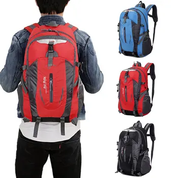 

Backpack Mountaineering Bag Camping Hiking Cycling 40L Nylon Cloth One Strap Shoulder Outdoors Portable Handbag