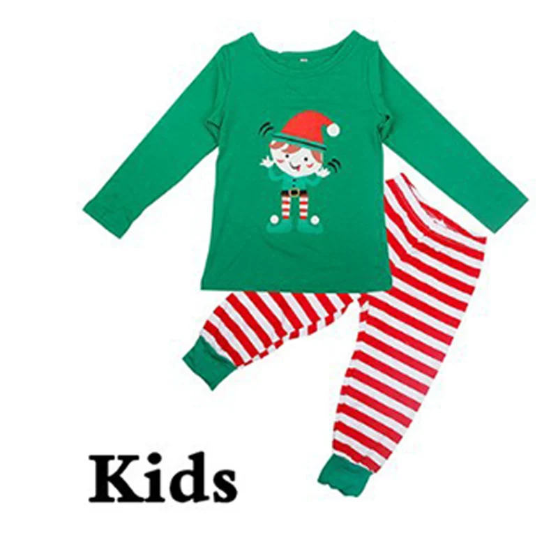 Одинаковые пижамы для всей семьи комплект рождественской одежды для всей семьи, футболки для маленьких мальчиков и девочек, одежда для сна - Цвет: Boy Girl