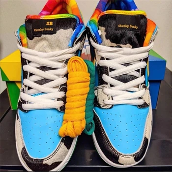 

2020 New Authentic Ben Jerrys x SB Dunks Low Chunky Dunky White Lagoon Pulse Black Universit Running Shoes