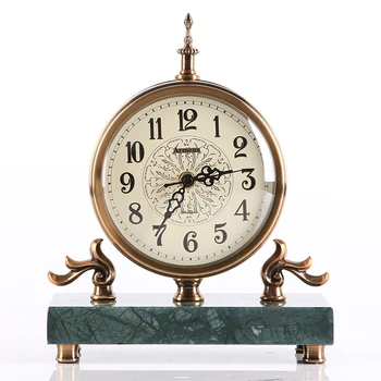 

Metal Table Clock Silent Simple Living Room Simple Table Clock Antique Modern Design Reloj De Escritorio Decoration QAB50TZ