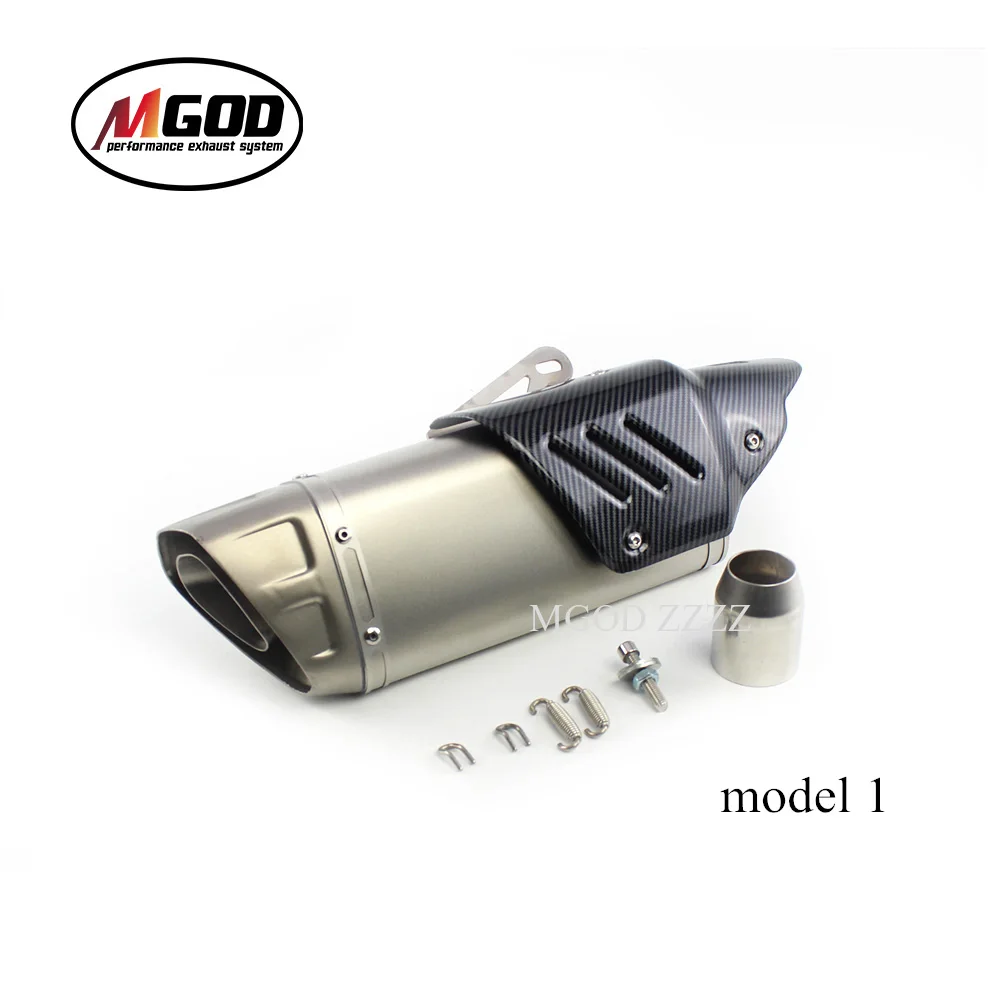 38 мм-51 мм Akrapovic универсальный глушитель выхлопной трубы мотоцикла SC трубы Escape Moto скутер для YAMAHA Ninja300 NK250 уличный велосипед крышка - Цвет: 1