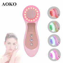 AOKO, Новое поступление, светодиодный фотонный инструмент для омоложения кожи лица, EMS прибор для красоты лица, массаж лица, подтяжка кожи, подтяжка лица