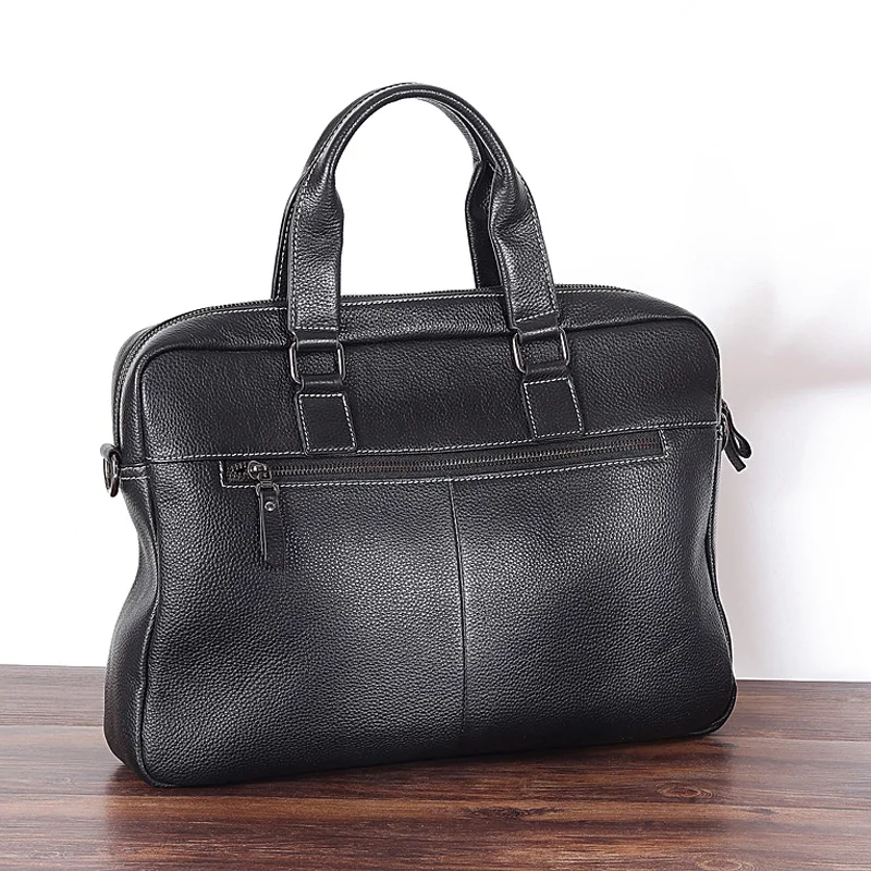 Genuine Leather Briefcase Men Handbags Crossbody Men Tote Bag Designer Men Messenger Shoulder Bags Cow Leather Handle Bag