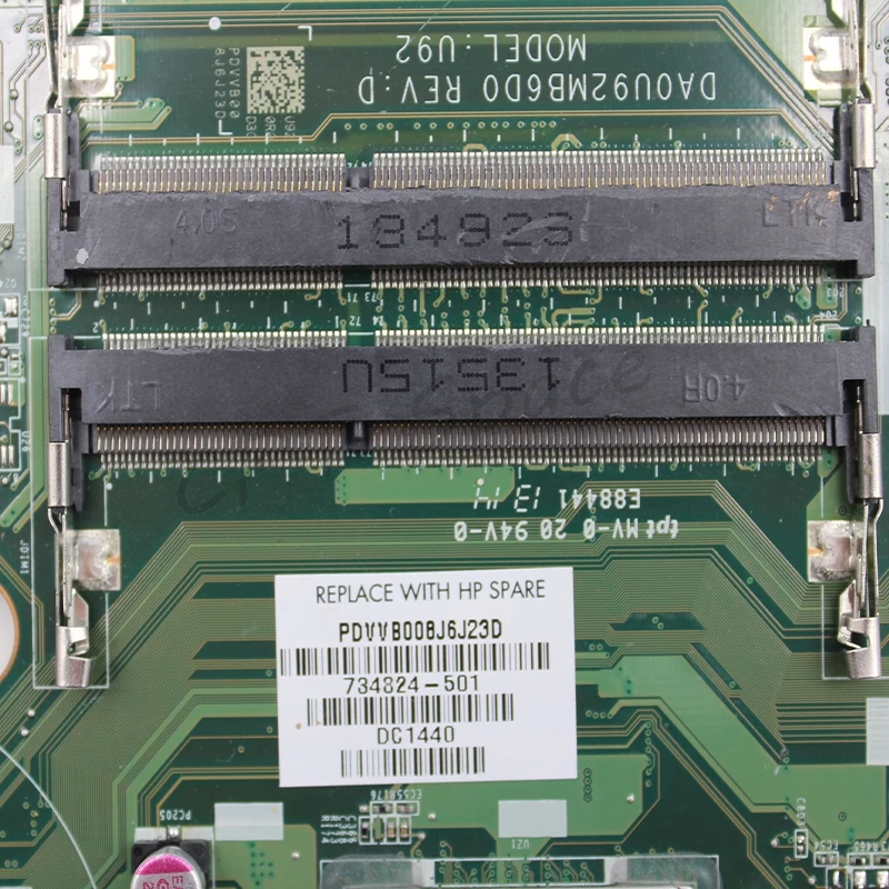 15-N материнская плата для ноутбука hp 15-N материнская плата 734824-501 A10-5745M cpu HD 8670M 2GB DA0U92MB6D0 протестирована в целости и сохранности
