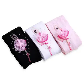 

Autumn Lovely Stockings Children Ballet Girls Pantyhose Cartoon Pattern Flexible Thin Leggings Performing Costumes