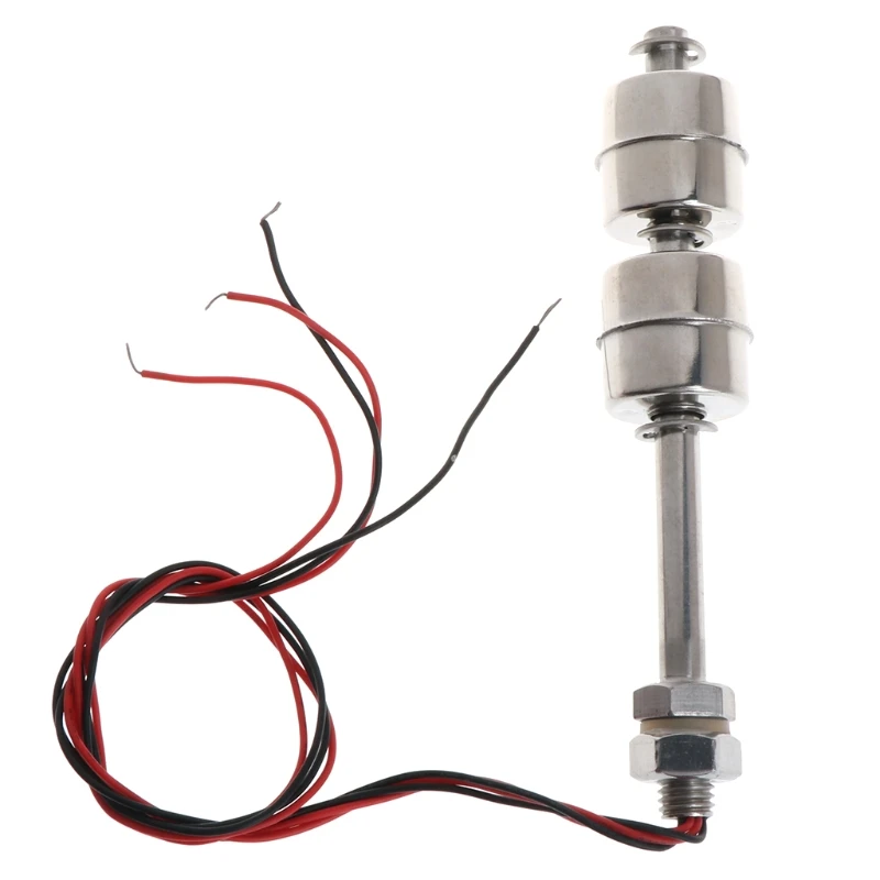 

220V 10W 100mm Float Switch Auto Tank liquid Water Level Sensor Stainless Steel