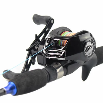 

Baitcasting Fishing Reel 7.2:1 17+1BB Bass Fishing Reel 5KG Max Drag Left Right Hand Reel Reinforced Nylon Body White Bass