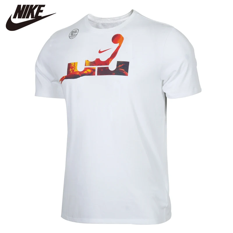 

Original NIKE AS LBJ M NK DRY TEE 2 Mens T-shirts short sleeve Sportswear White 923734-100