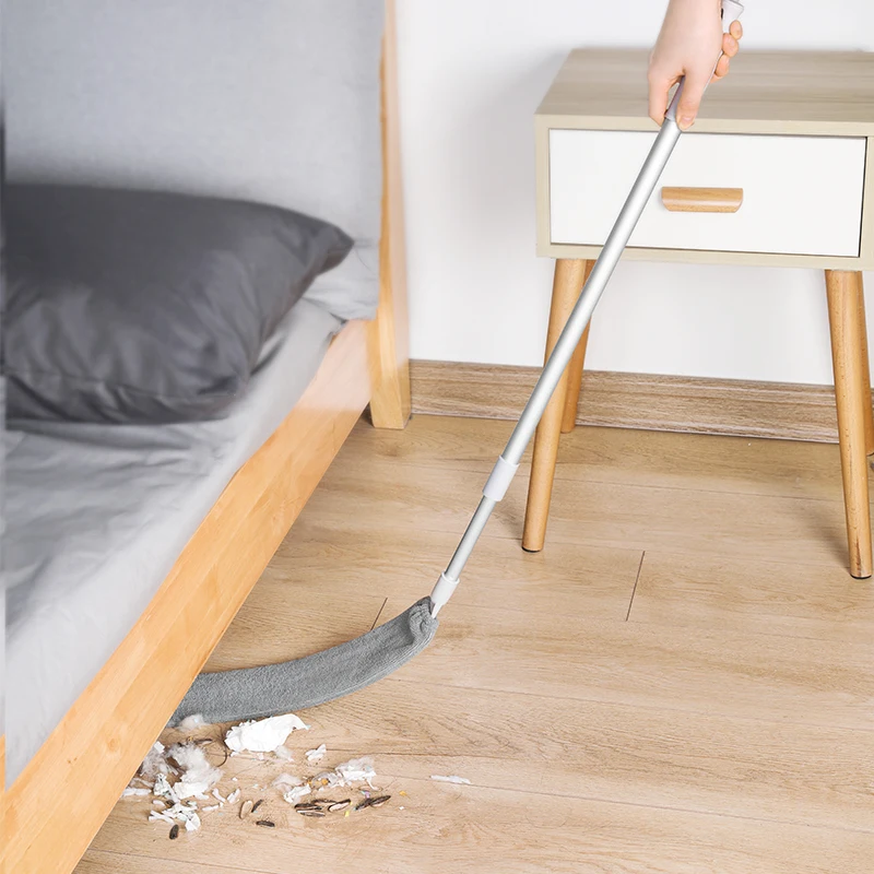 

Dust Cleaning Tool Under The Bed And Sofa Long Handle Retractable Household Dust Removal Gap Brush Feather Duster To Absorb Dust