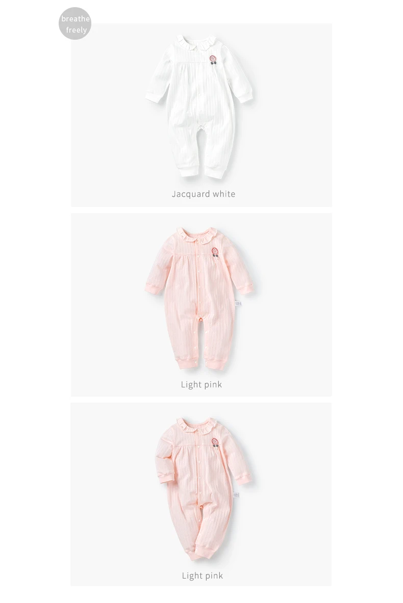 Детская одежда для новорожденных; сезон осень-зима; Хлопковый вязаный детский комбинезон с длинными рукавами; Размер 0-12 месяцев