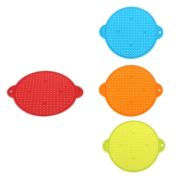 

3 In 1 Kitchen Splatter Sn Silicone Oil Splatter Guard Guard Heat Insulation Cooling Mat For Frying Pan Sn Strainer