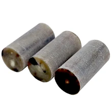 10 шт./лот натуральный черный рог водного буйвола ролик белый рог буйвола ролик