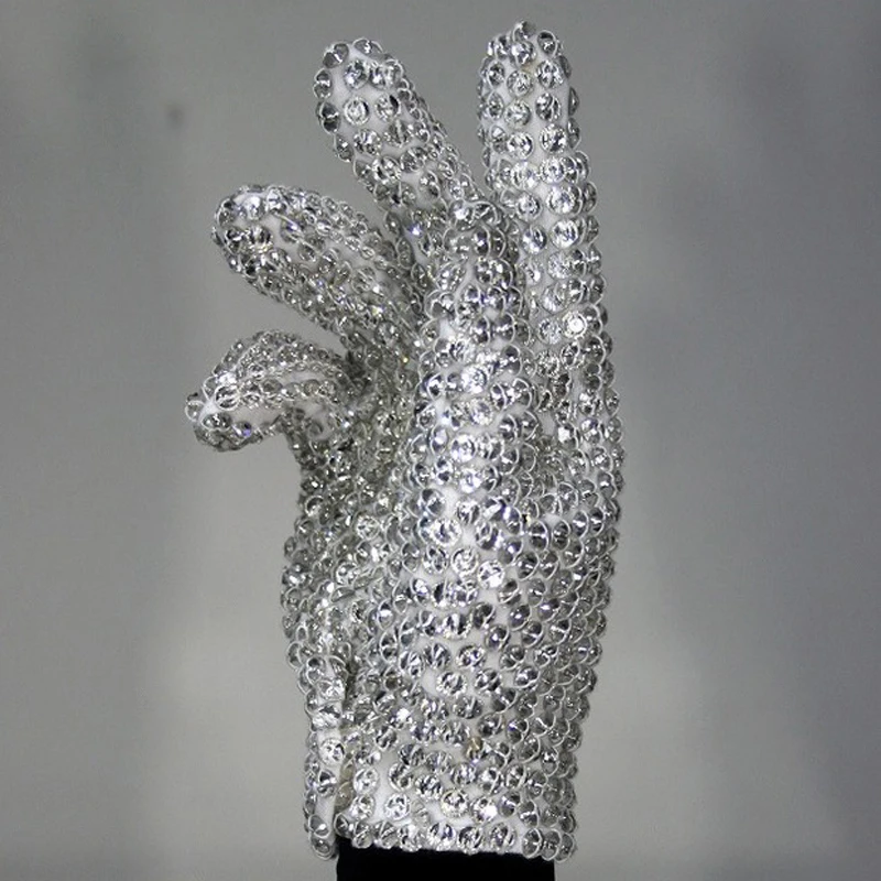  MJB2C - Michael Costume Jackson Billie Jean Gloves - Ultimate  Collection Diamond Glove - Single Sided - White (Right Hand) : Clothing,  Shoes & Jewelry