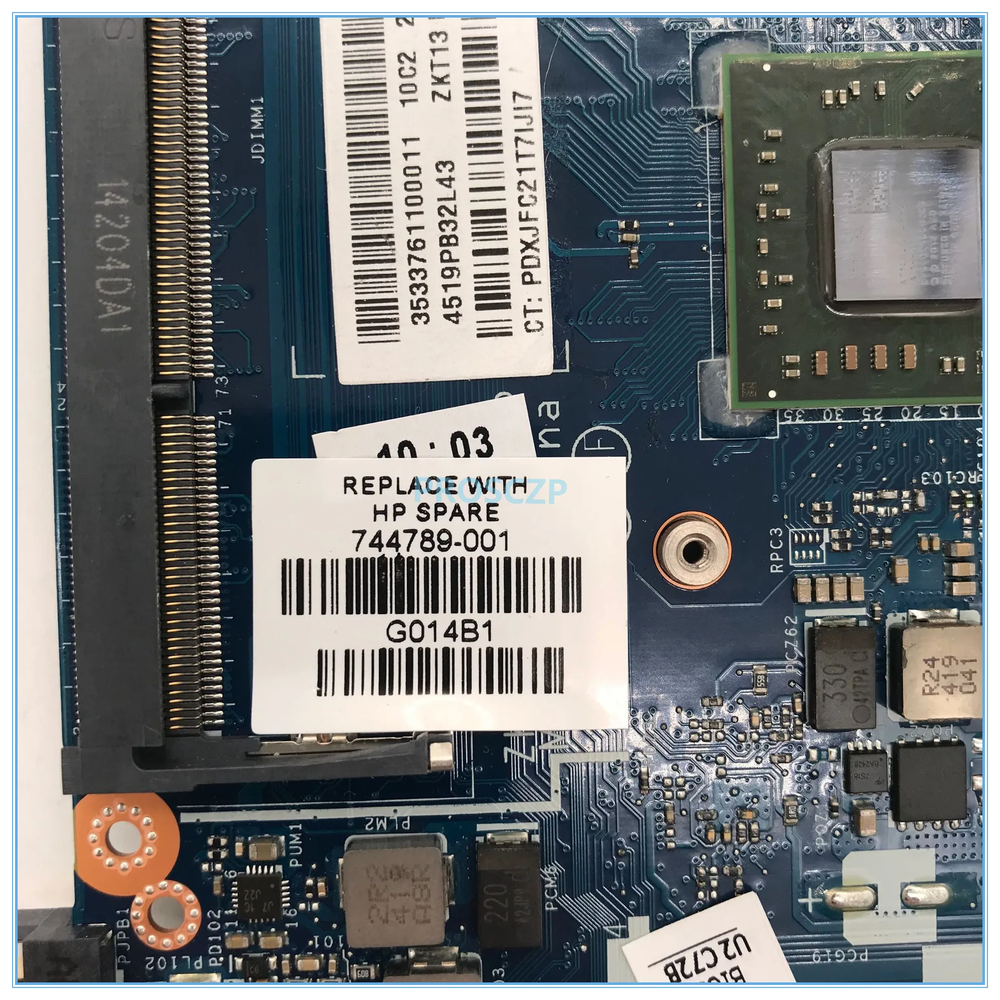 Для HP PAVILION 11-E 11-E1 Материнская плата ноутбука 744789-001 744789-501 744789-601 A4-5210 ZKT11 LA-A521P работает хорошо