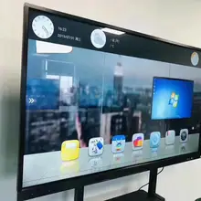 65 75 85 дюймов сенсорный экран мультипликатор использование цифровой медиа рекламный плеер ЖК-дисплей с ПК Встроенный