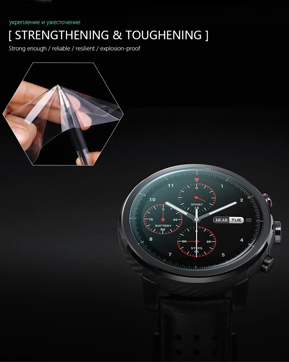 5 шт. мягкие полноэкранные защитные Смарт-часы для Xiaomi Huami Amazfit Stratos 2s 3 Pace Bip GTR47MM 42 мм пленка крышка