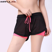 Женские спортивные шорты поддельные из двух частей тренировки спортивные беговые шорты для тренажерного зала женские фитнес шорты для йоги шорты для скалолазания тренировочный низ