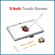 S ROBOT 5 Inch Raspberry Pi 4 Model B Touchscreen LCD Display Module + Acrylic Holder compatible for Raspberry Pi 3B+/3B RPI110