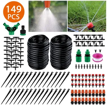 

DIY Watering System Garden Irrigation System 30 M Hose Automatic Watering Greenhouse Sprinkler Drip Irrigation
