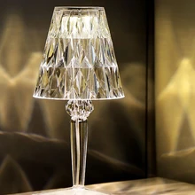 

Acrylic Crystal Table Night Light Desk Lamps USB Diamond Table Lamp Bedroom Bedside Bar Crystal Lighting Fixtures Night Light