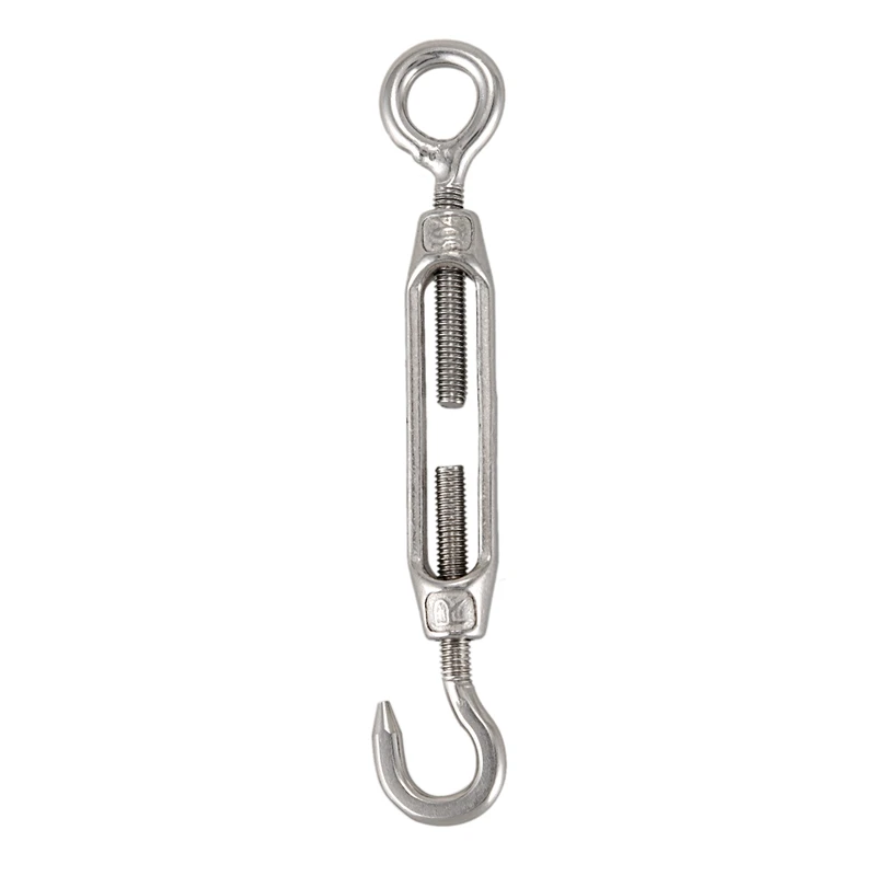 

M4 Stainless Steel 304 Hook & Eye Turnbuckle Wire Rope Tension Pack Of 5