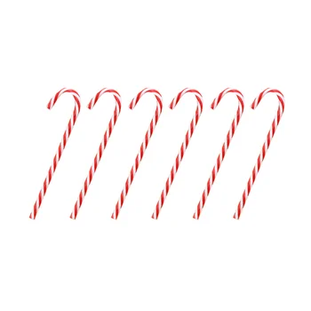 

12 Pcs Twinkling Creative Mini Christmas Candy Cane Christmas Tree Decoration Lawn Stakes House Decoration