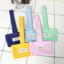 Теплоизоляционный рукав для стакана воды, бутылки для воды, молока, чая, многоцветная ткань, крышка стакана для напитков, Экологичная сумка, легко носить с собой