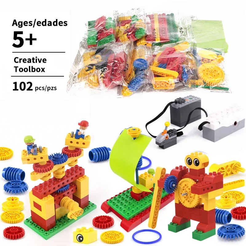 

NEW Technology STEM Robot Science Set Particle Building Blocks Parts Educational Institutions Compatible with legoes Duplo 9656