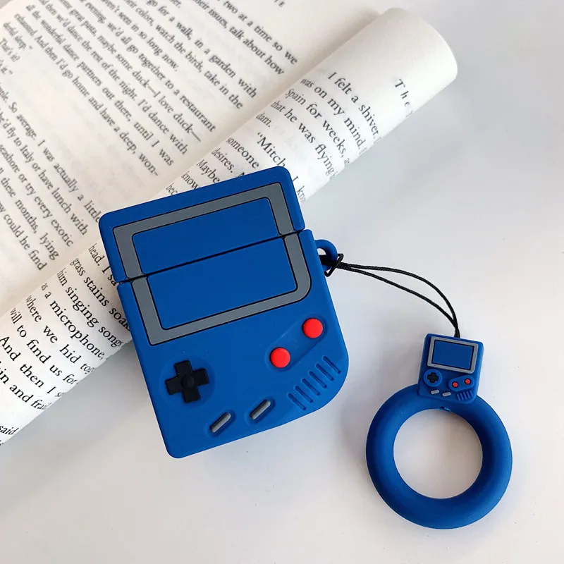 Роскошные Милые 3D gameboy Силиконовые серьги Bluetooth беспроводные наушники чехол для Apple AirPods 1 2 сумка для наушников