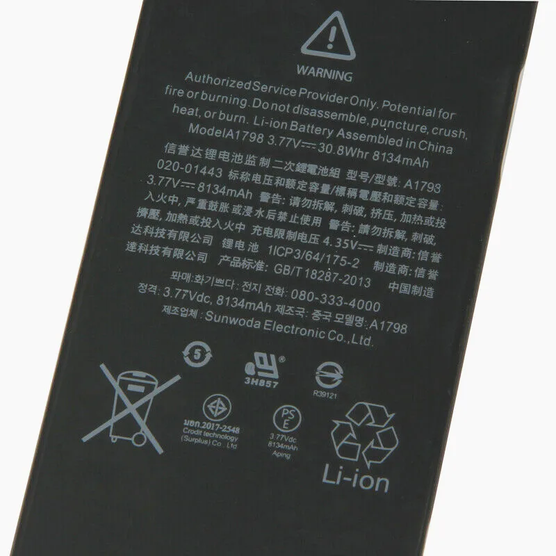 3,77 V 30.8Wh A1798 Батарея для iPad Pro 10,5 A1701 A1709 A1852
