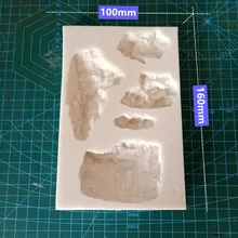Миниатюрная форма для горного скала A005 позиционный песок стол Diy инструмент силикагель плесень