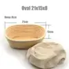 Oval 21x15x8