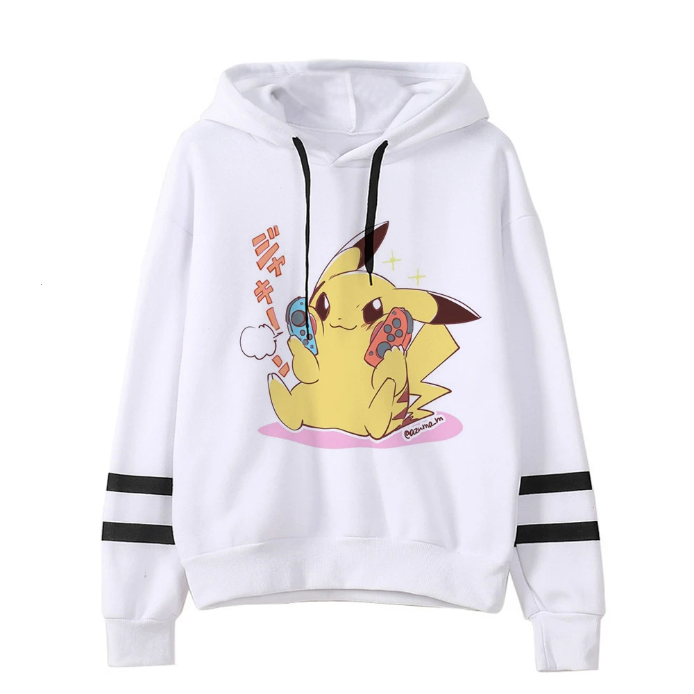 Pokemon Detectiv куртка Пикачу с капюшоном Женская забавная Pika Kawaii толстовка женская одежда женские Пуловеры мультфильм японский корейский для мужчин - Цвет: 2506