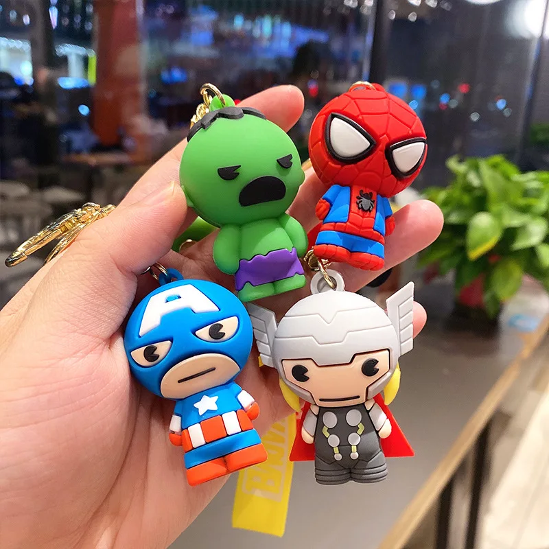 Брелок для ключей с героями мультфильмов Marvel Человек-паук | Игрушки и хобби