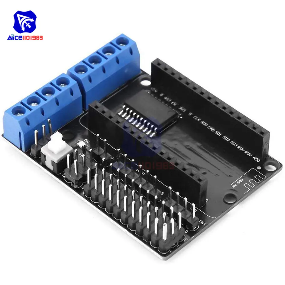 Драйвер двигателя diymore L293D для NodeMcu V2 ESP826 ESP-12E ESP12 CP2102 беспроводной модуль