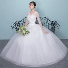 Три четверти кружева рукав сексуальное свадебное платье Lamya открытой спиной лук пояса с бантом Тюль Свадебное бальное платье