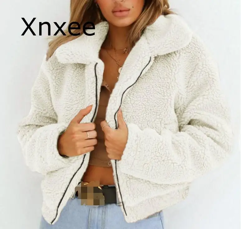 Большие размеры, S-3XL, осенняя куртка для женщин, куртка с длинным рукавом, Осеннее Женское пальто, верхняя вязаная женская меховая куртка