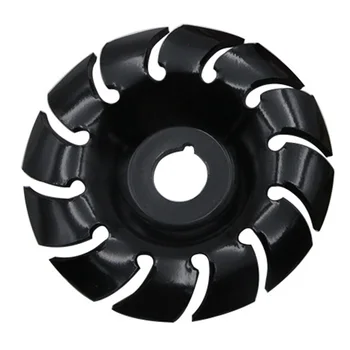 

90cm Rotary Woodworking Tool 12 Teeth 16mm Bore Wood Shaping Disc Manganese Steel Round Replacement Parts Carving Cutting Home