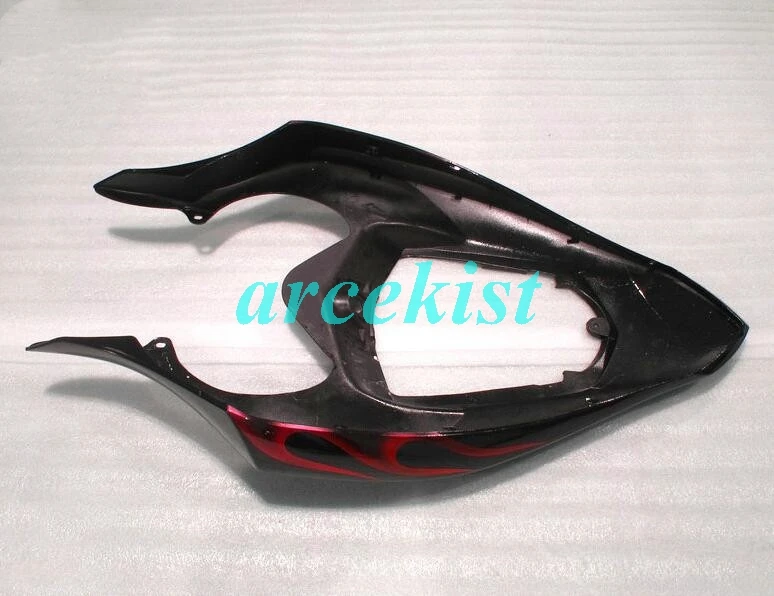 Набор впрыскивателей Мотоцикл Обтекатели наборы Подходит для Yamaha YZF-1000-R1 2004 2005 2006 04 05 06 Кузов комплект красные, Пламенные со стразами