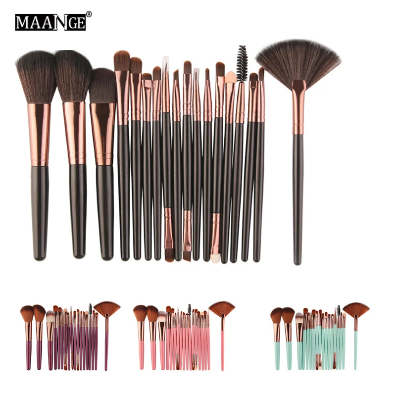 18PCS Makeup Brushes Set Professional Cosmetic Powder Eye Shadow Foundation Eyeliner Eyelash Blending Brush brochas maquillaje