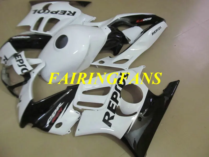 Мотоцикл обтекатель комплект для HONDA CBR600F3 97 98 CBR 600 F3 CBR 600F3 CBR600 1997 1998 черно белые Обтекатели части+ подарки HM11
