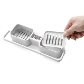 

Adjustable Double Grid Sink Storage Rack Buckle Faucet Drain Sponge Steel Ball Rack Kitchen Storage Supplies