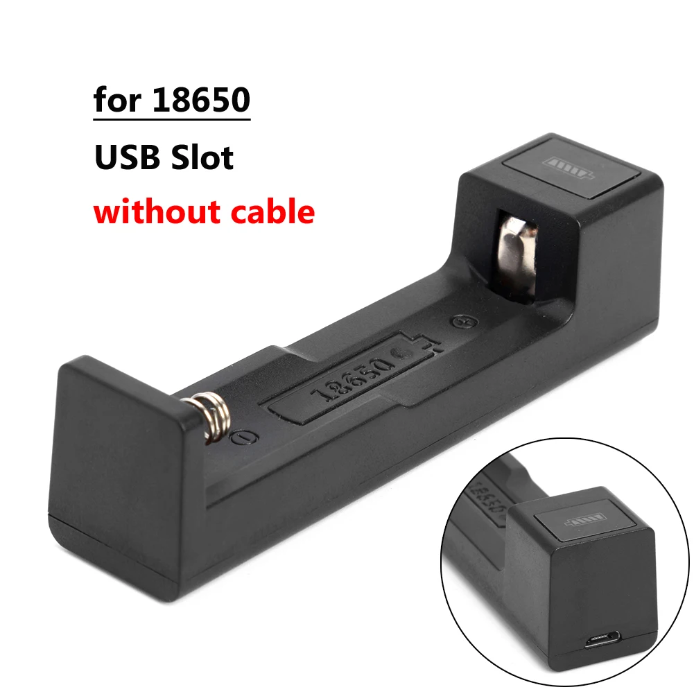 16340/18650 батарея Быстрая зарядка зарядное устройство Портативный USB литиевая батарея зарядное устройство DC5V/1A портативные батареи Аксессуары для зарядки - Color: USB for 18650
